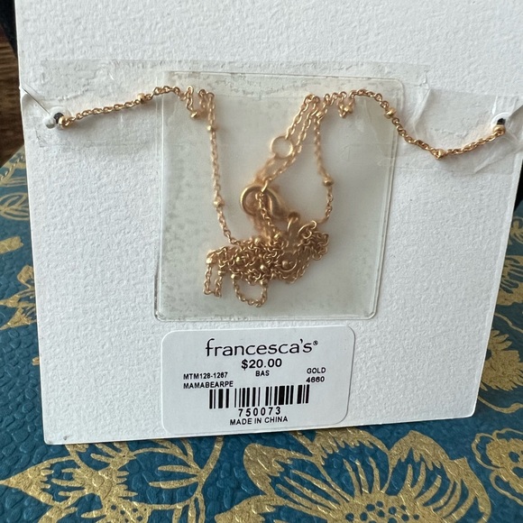 Mama Bear Gold Necklace Brand New 
